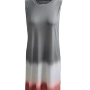 Summer casual dress 2021 O neck sleeveless